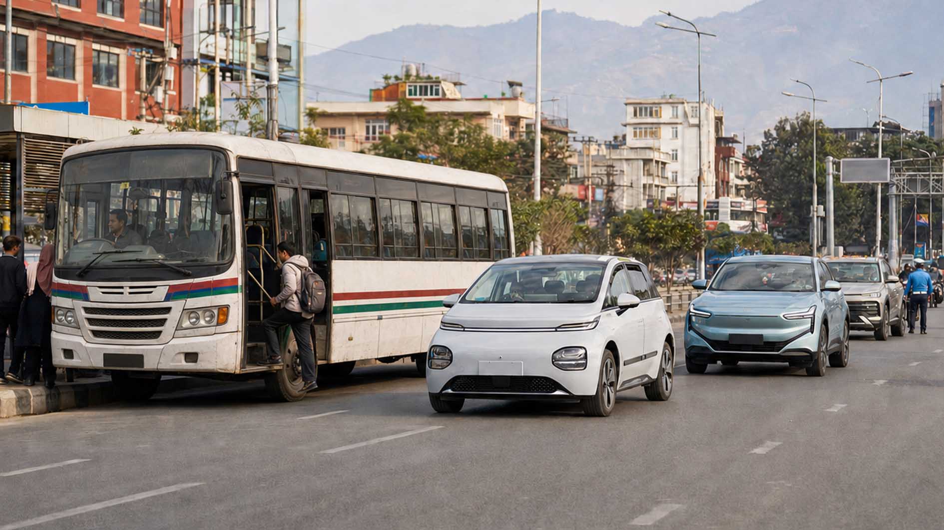 कारमा ईभीको लहर, सार्वजनिक यातायातमा किन अझै डिजेलको भर ?